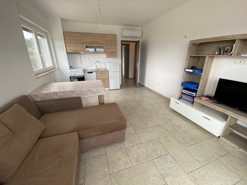 Obývacia izba nehnuteľnosti A2055, ostrov Pašman, Chorvátsko.