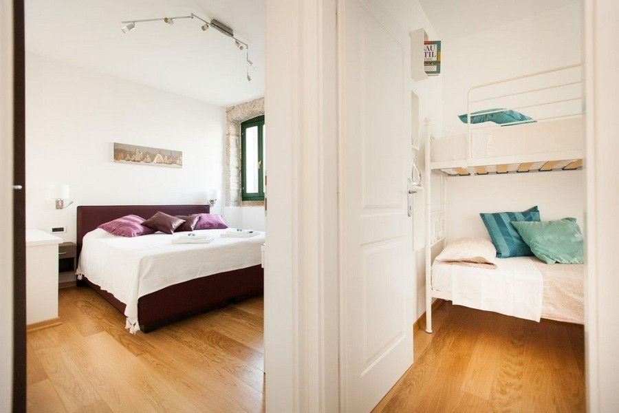 V tomto apartmáne sú dve spálne (A3053, Rovinj, Chorvátsko).