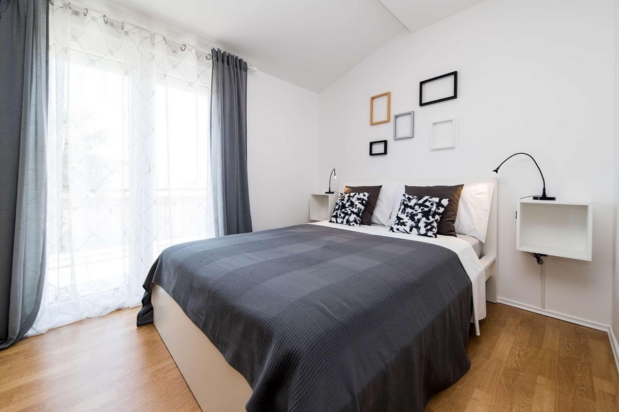 Nehnuteľnosť Chorvátsko, Apartmán s výhľadom na more - Svetlá spálňa
