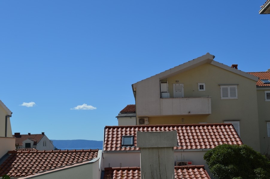 Apartmán s výhľadom na more v Chorvátsku, Makarska.