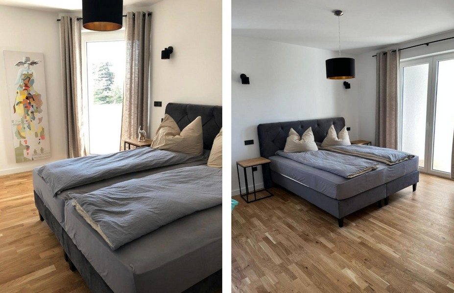 Útulná spálňa bytu.