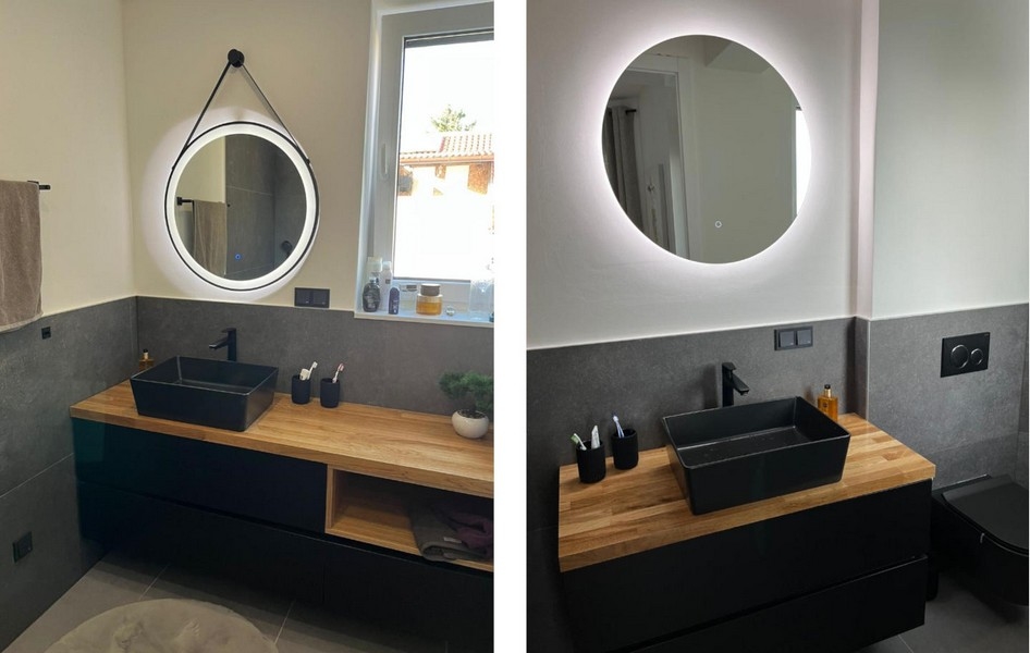 Moderná kúpeľňa.