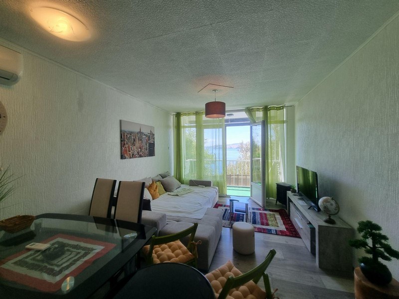 Výhľad na more z obývacej izby apartmánu A3433 v Chorvátsku - Panorama Skauting.