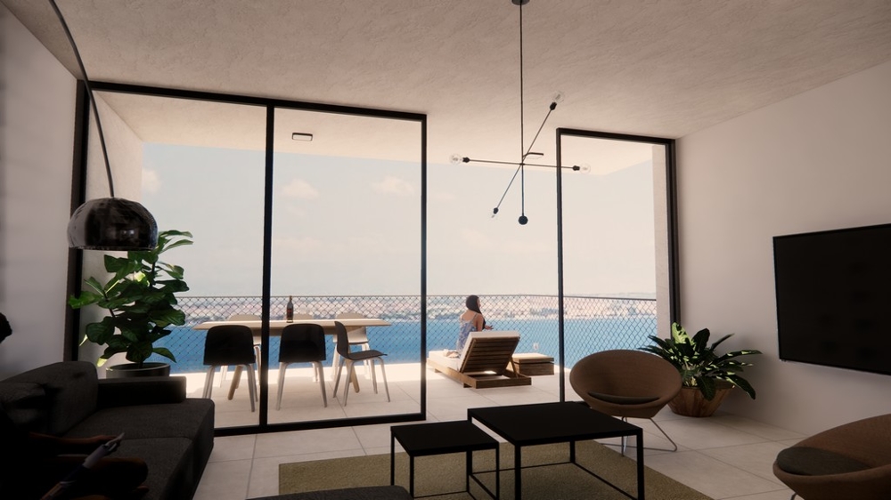 Výhľad na more z nehnuteľnosti A3442 v Dalmácii - Panorama Scouting.,