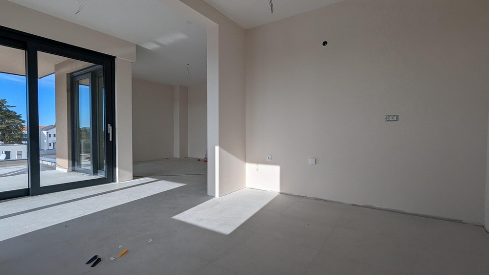 Obytná plocha novej budovy v Poreči na Istrii.