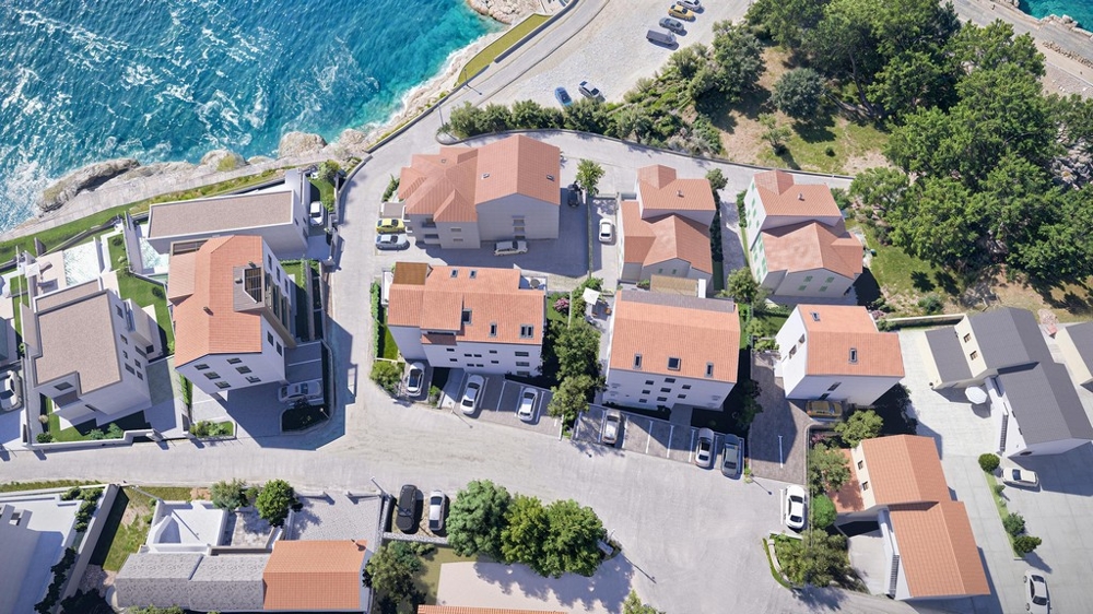 Prímorské nehnuteľnosti blízko Novi Vinodolski, Chorvátsko.