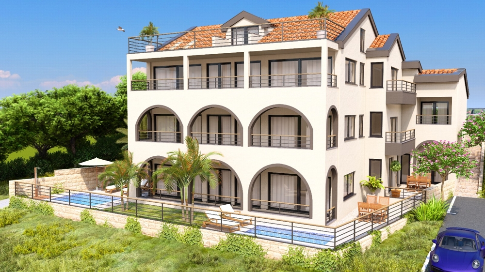 Moderné nové byty na predaj v regióne Trogir, Chorvátsko.