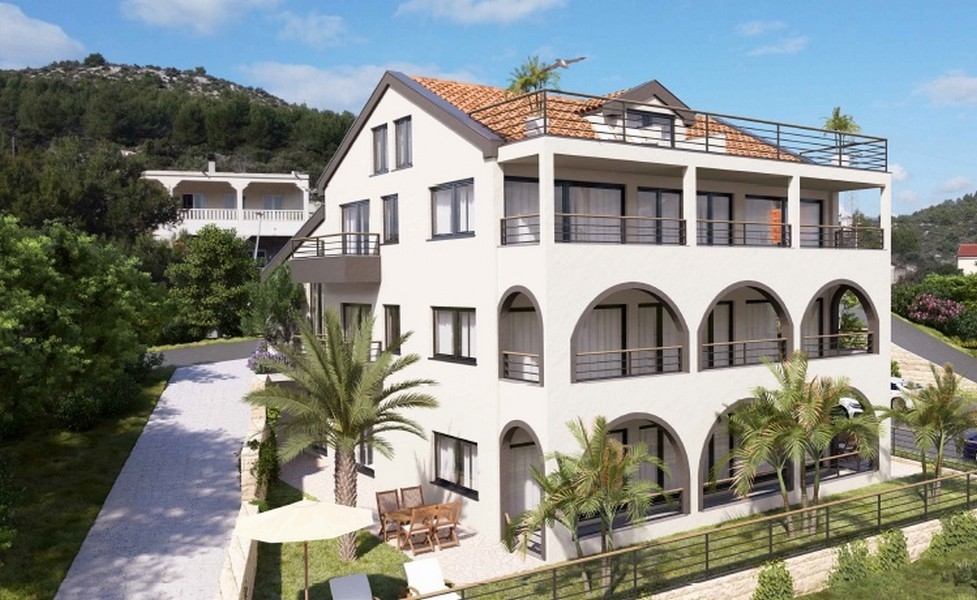 Vstupná časť obytného domu, v ktorom sa nachádzajú apartmány A3641.