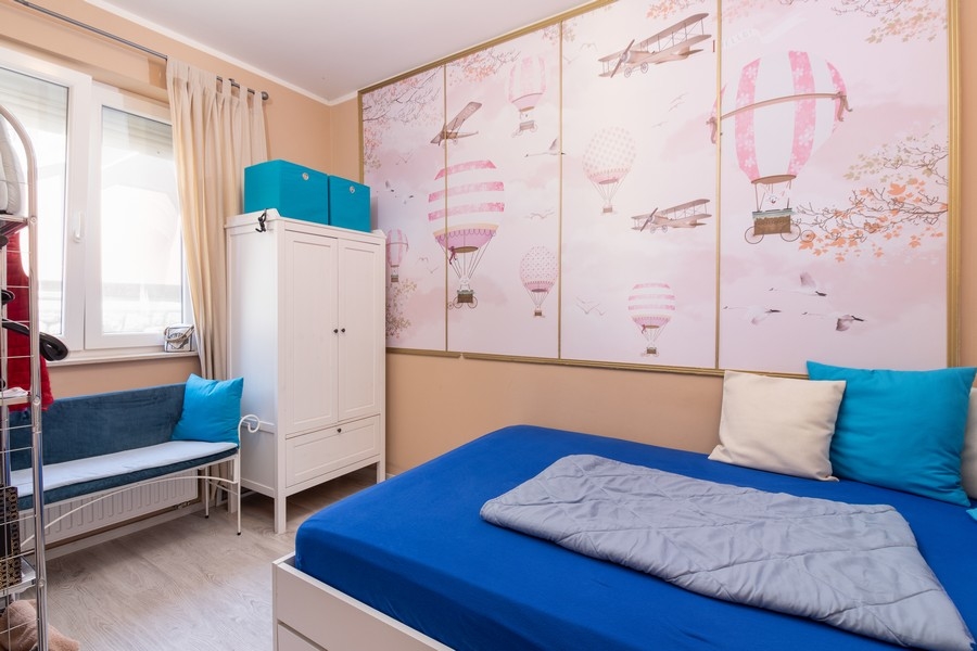 Detská izba s motívom steny teplovzdušného balóna