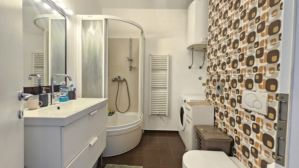 Pohodlná kúpeľňa.