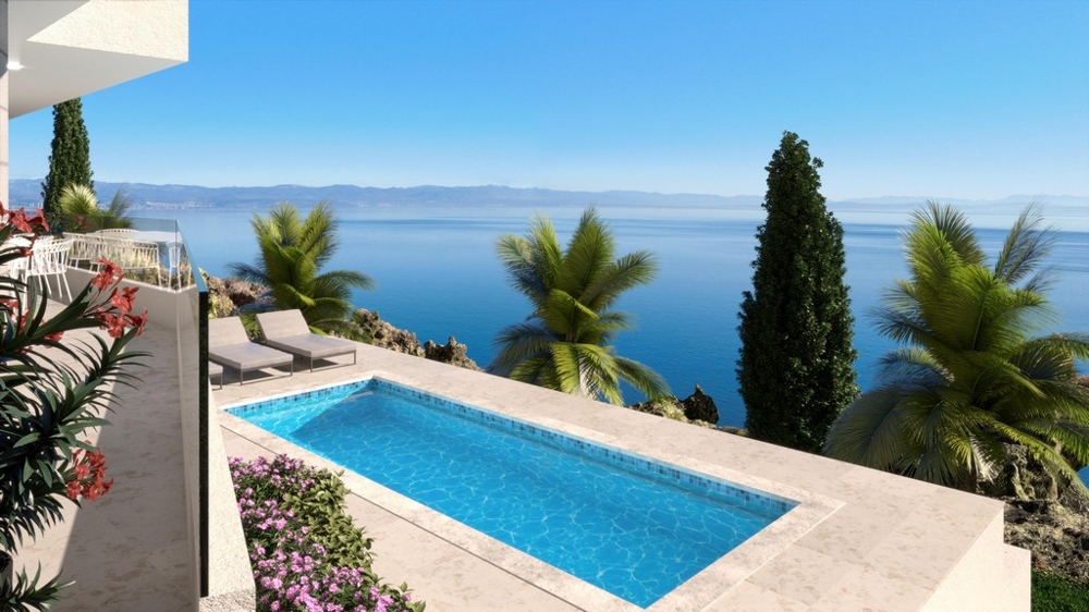 Predám apartmán s bazénom Chorvátsko, Mosenicka Draga