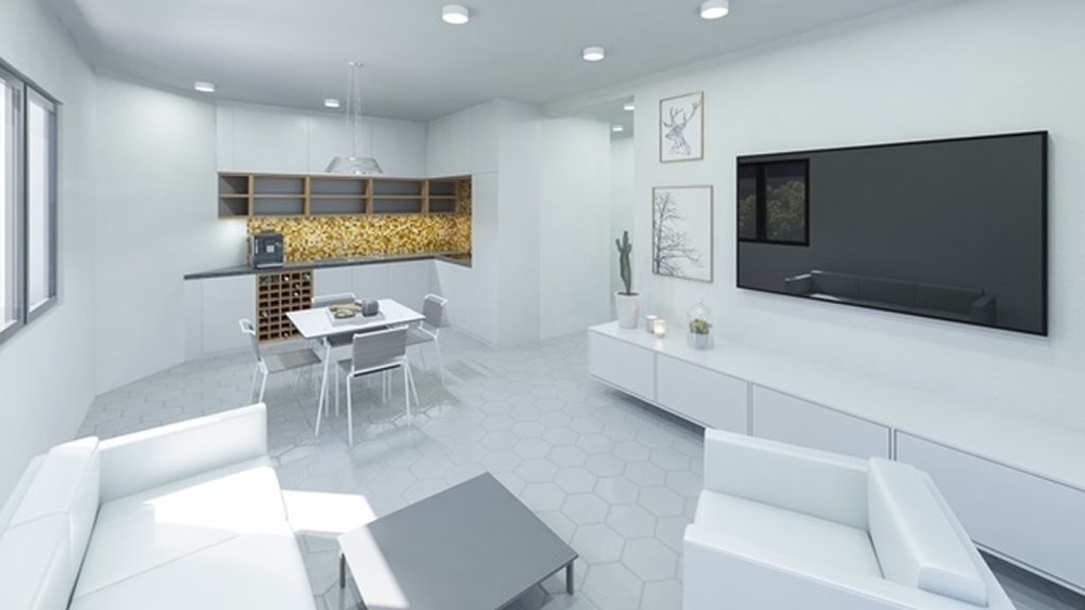 Obytná časť - 3D vizualizácia.