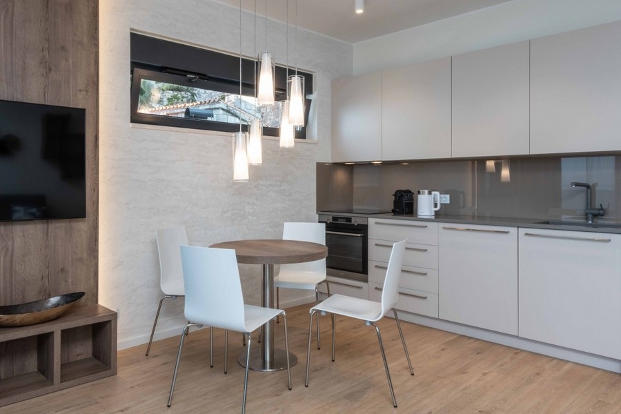 Jedáleň a kuchyňa objektu A3887 v Chorvátsku - Panorama Skauting.