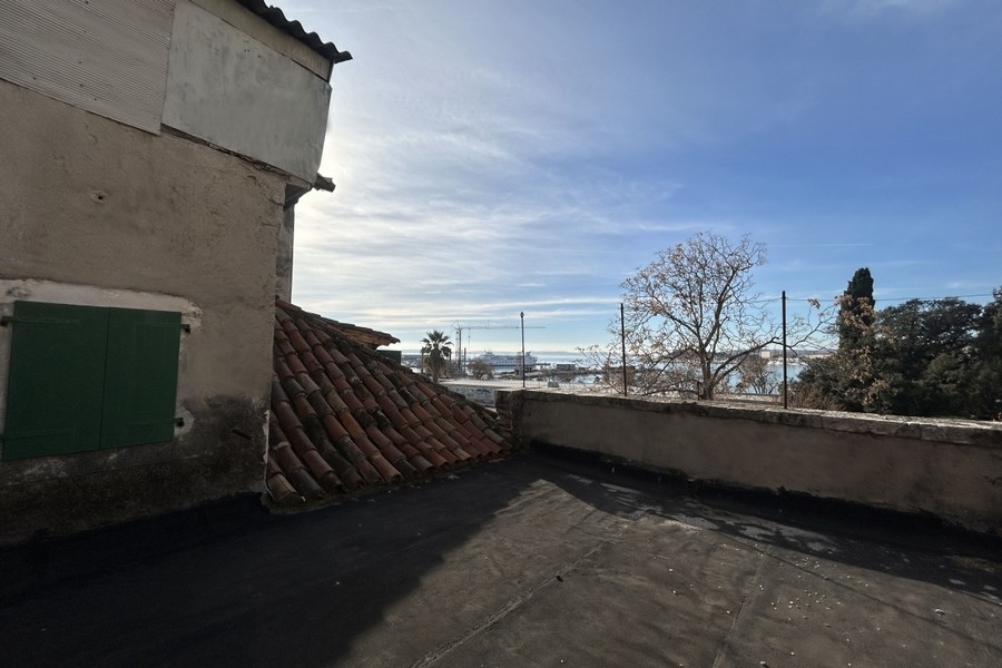 Výhľad na more z bytu A3897, ktorý sa predáva v Splite.