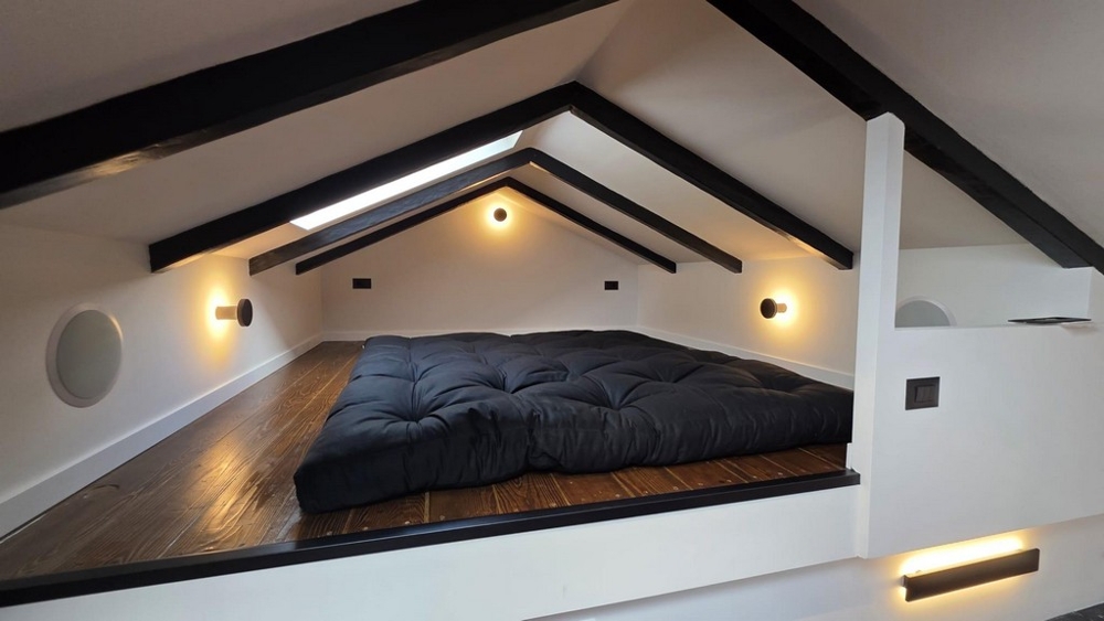 Priestor na spanie na úrovni galérie