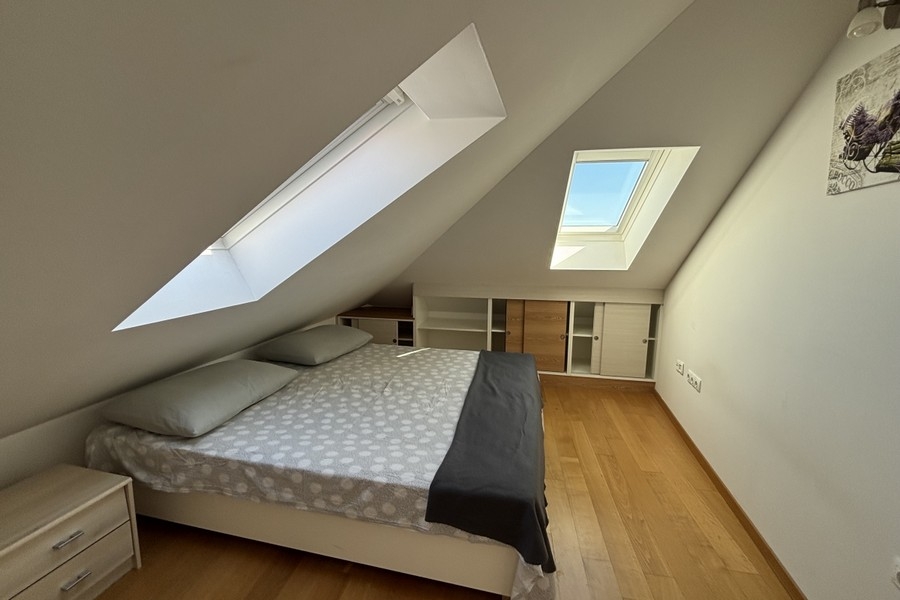 Spálňa apartmánu A3924 v Splite, Dalmácia