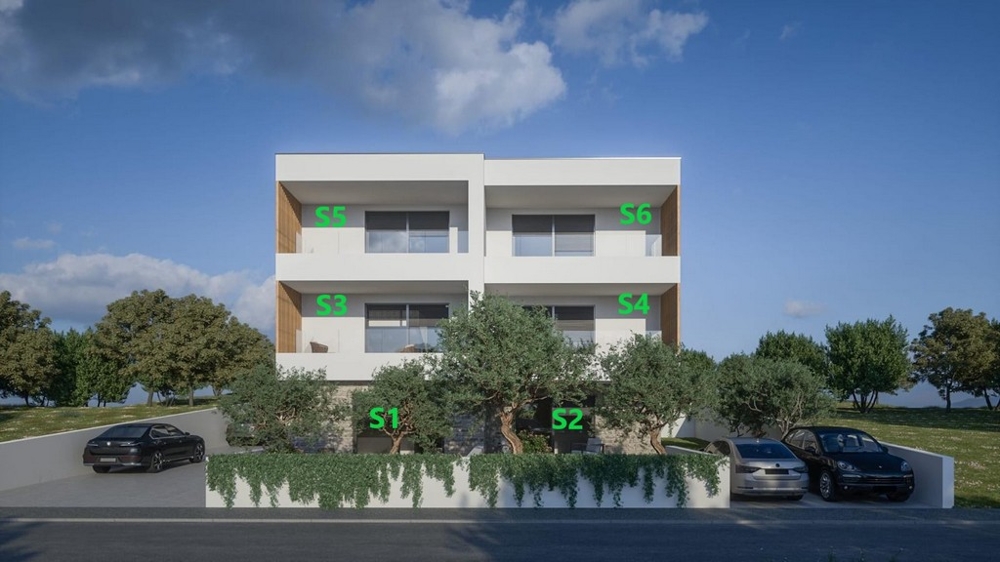 Apartmánový dom s apartmánmi S1 až S6 v Chorvátsku