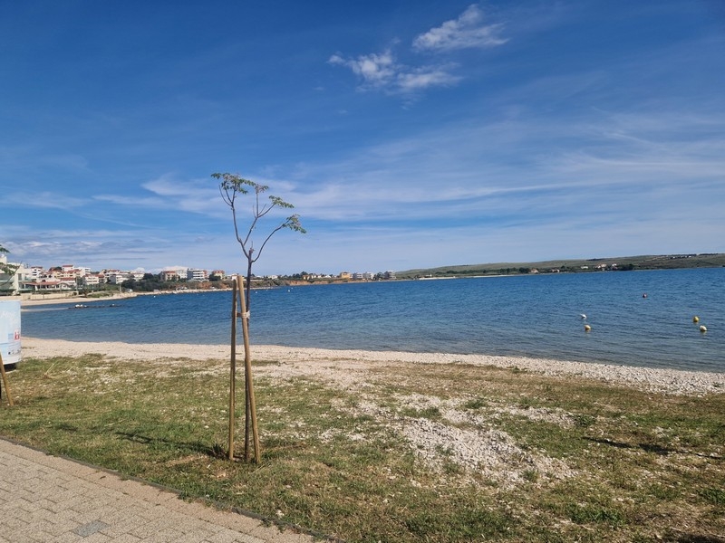 Pobrežná promenáda a pláž v Povljane