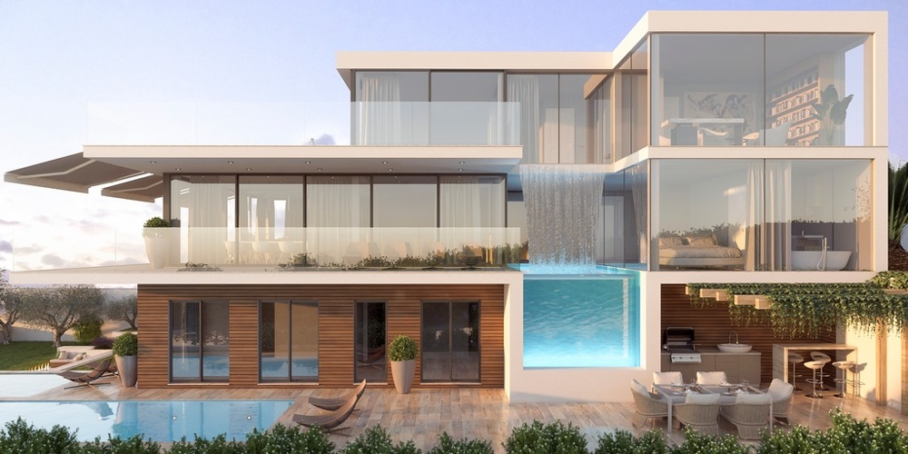 Krásna oblasť, v ktorej sa stavebný pozemok nachádza v druhom rade k moru.