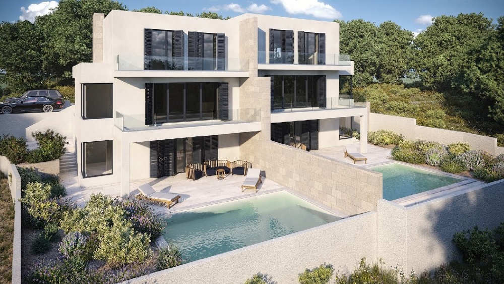 Nové domy v Dalmácii na predaj.