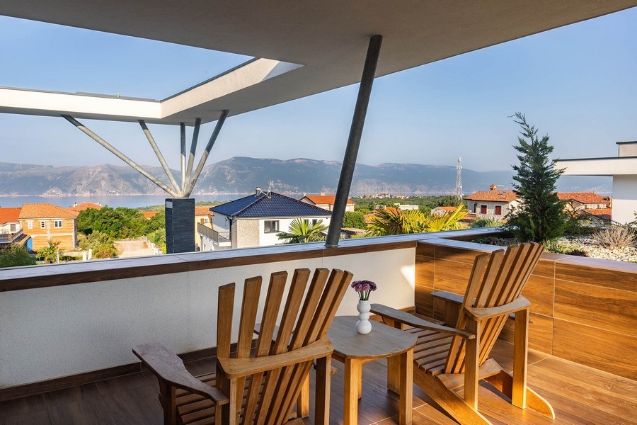 Nová vila s výhľadom na more v Chorvátsku na predaj.