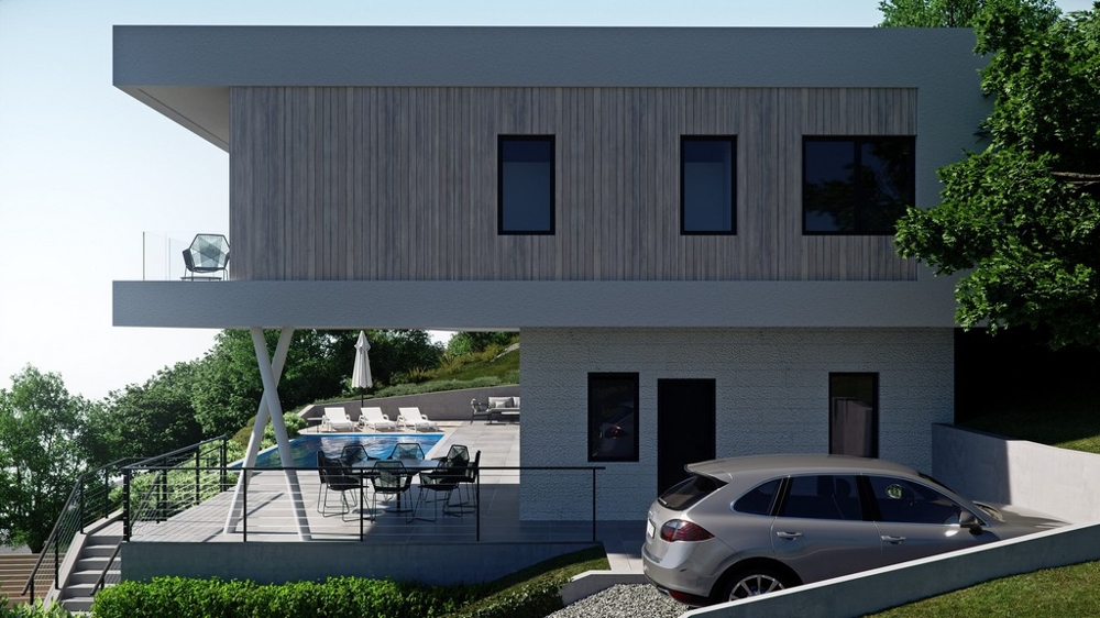 Vysoko kvalitný dom nad Opatijou