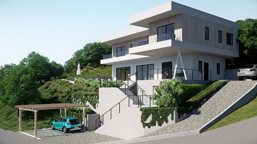 Luxusná nehnuteľnosť s parkovacími miestami a záhradou