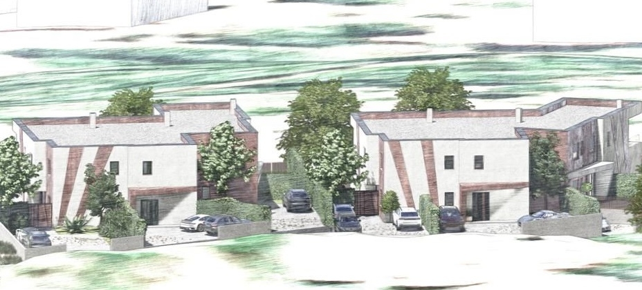 Moderné domy blízko centra v tichej lokalite