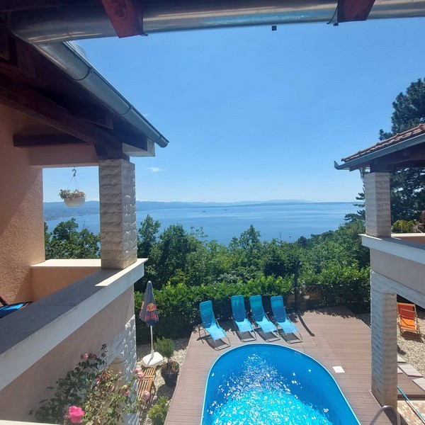 Realitní makléri pre Chorvátsko - Panorama Scouting. Tu: Vila s výhľadom na more.