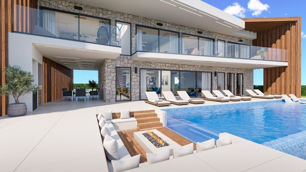 Nehnuteľnosti s výhľadom na more na Istrii - Panorama Scouting H2713.