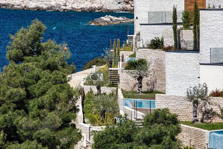 Sedem viliek na súkromnom mieste v Primoštene