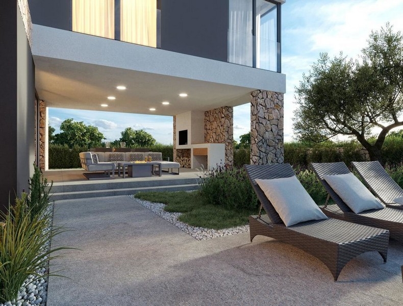 Terasa s grilom a posedením - Panorama Skauting