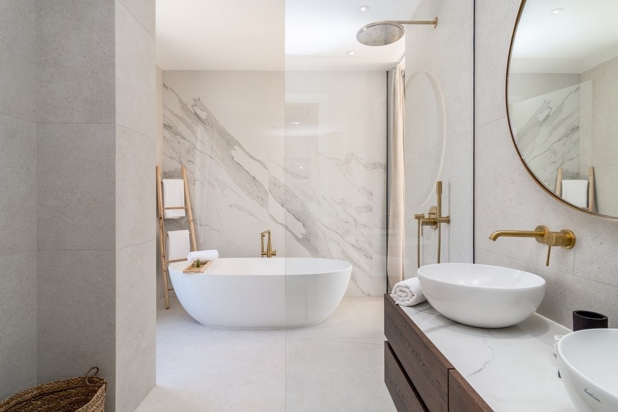 Kúpeľňa s voľne stojacou vaňou