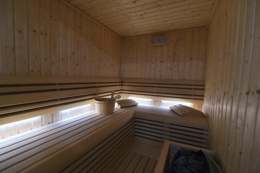 Sauna v dome.