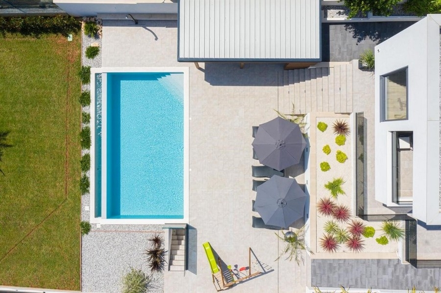 Bazén vily H3414 na Istrii - Panorama Scouting.