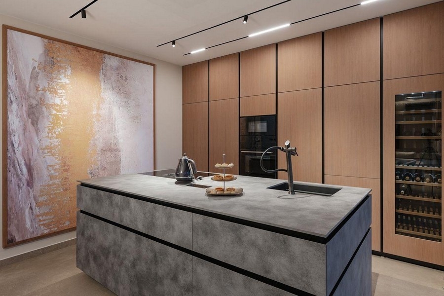 Moderná kuchyňa s centrálnym kuchynským ostrovčekom