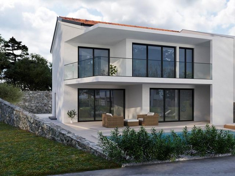 3D vizualizácia novostavby v Chorvátsku.