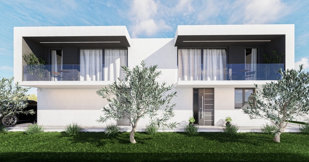 Moderná vila - vstupná časť pozemku H3489 v Chorvátsku.