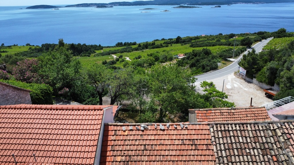 Výhľad na more z nehnuteľnosti H3599 v Chorvátsku.
