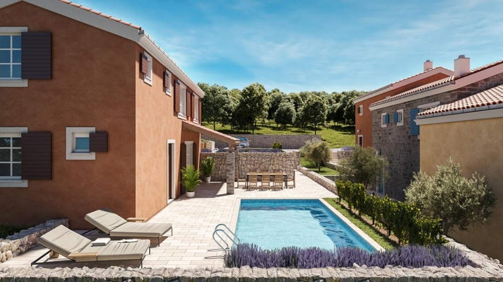 Bazénová časť s lehátkami - 3D