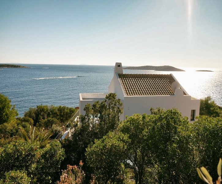 Vila v Chorvátsku s výhľadom na more