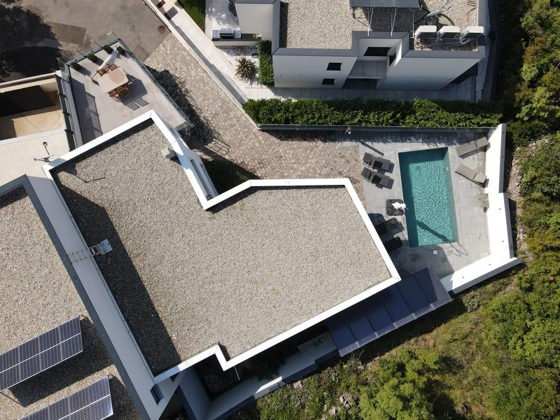 Vila H3703 fotená z vtáčej perspektívy.