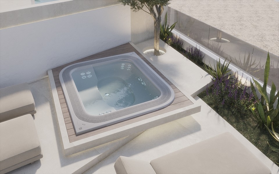 Vírivka nehnuteľnosti H3723 v Sukošane, Chorvátsko.