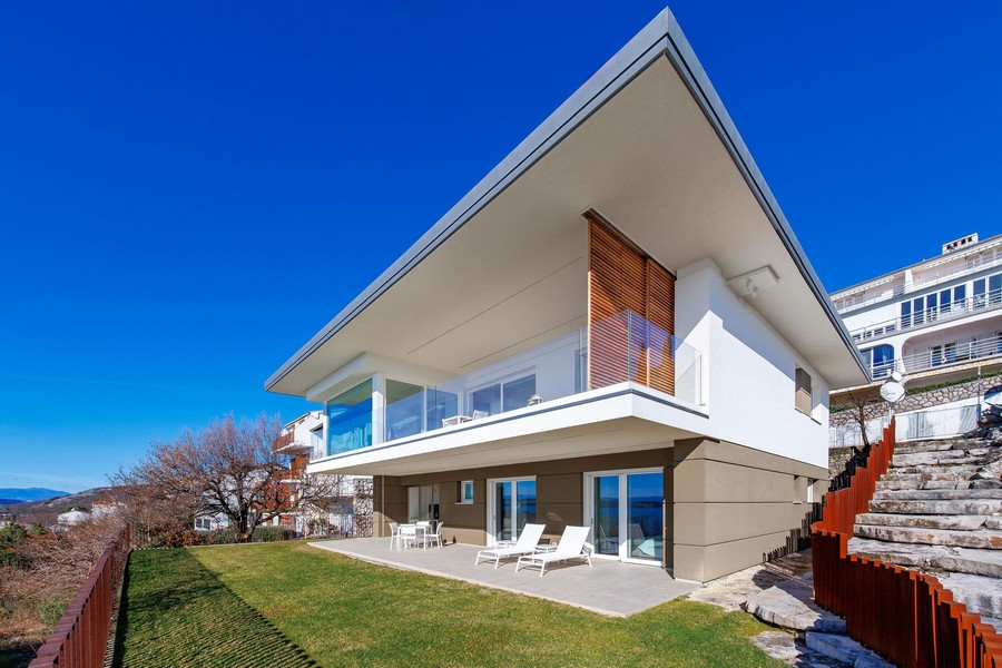 Moderná vila s výhľadom na more v Chorvátsku