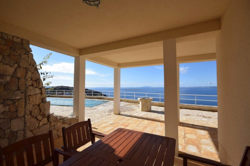 Nehnuteľnosti Chorvátsko - Pohľad z obývacej izby Vily H397