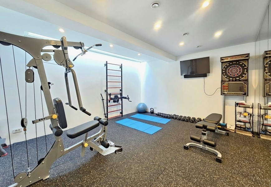 Fitness priestor vily v Chorvátsku