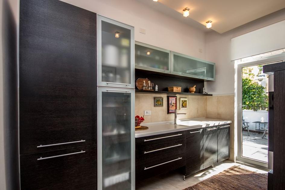 Kuchyňa je tiež moderná a vybavená na vysokej úrovni.